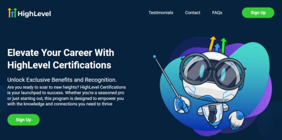 gohighlevel certification program home page