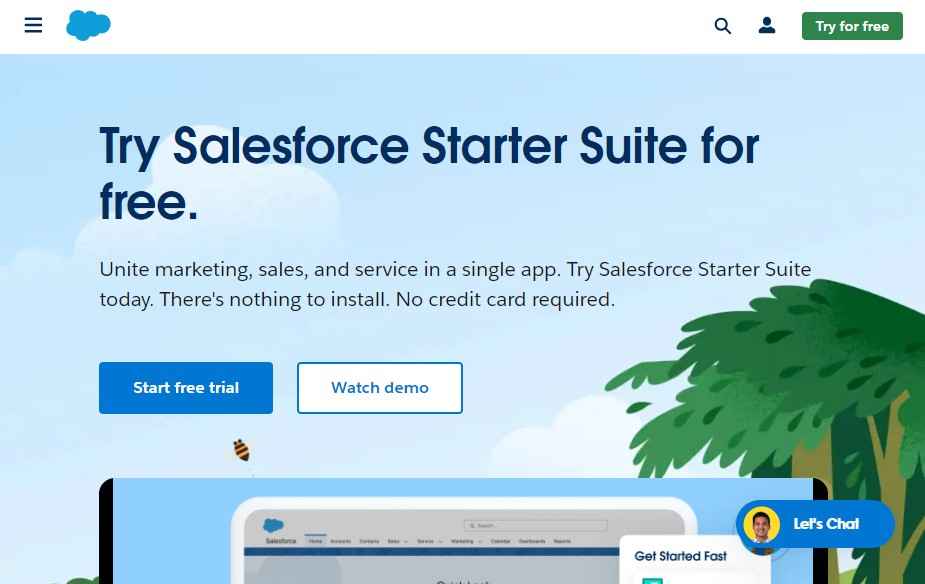 Salesforce Home Page