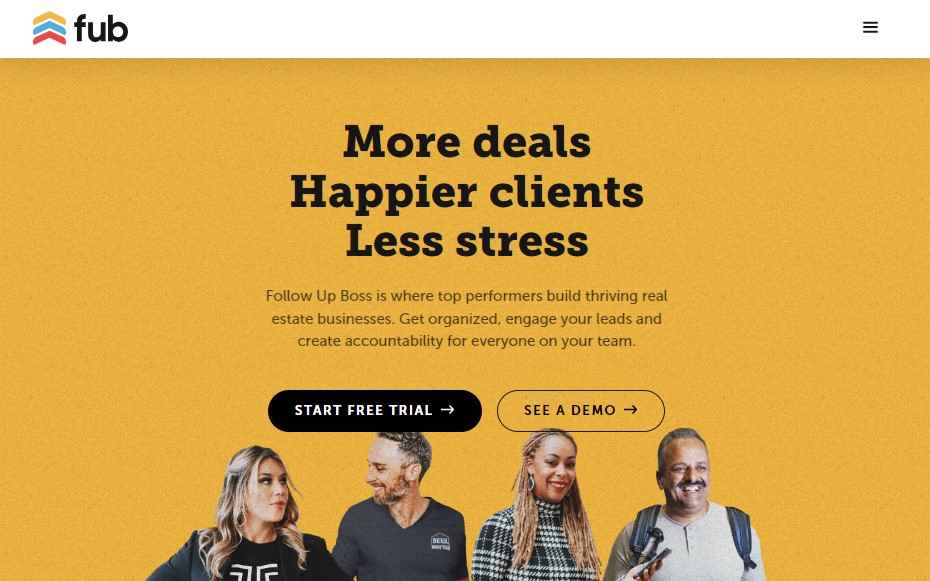 followupboss home page