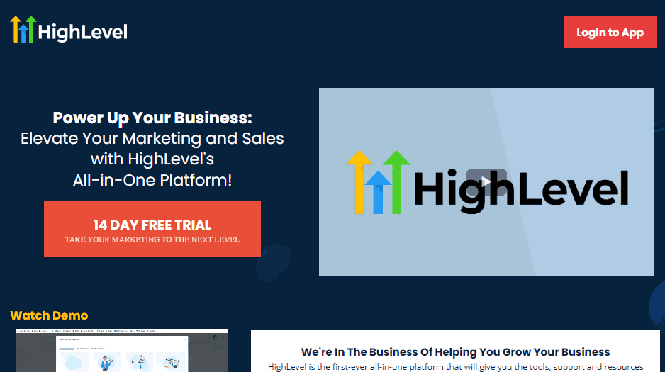 gohighlevel home page