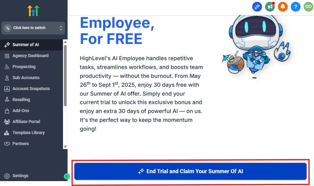 GoHighLevel Summer of AI Activation Word Image 1