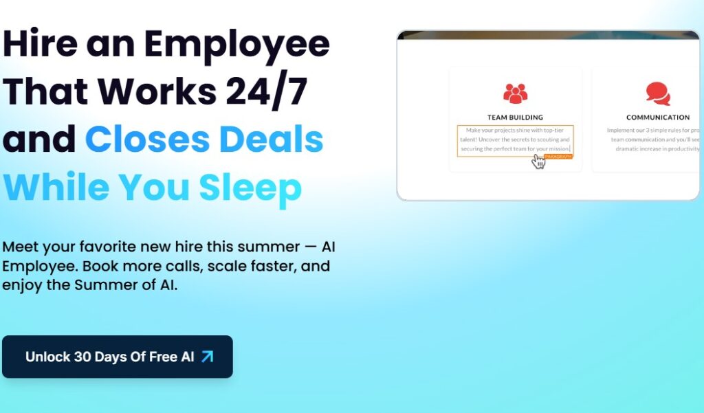 GoHighLevel Summer of AI Home Page
