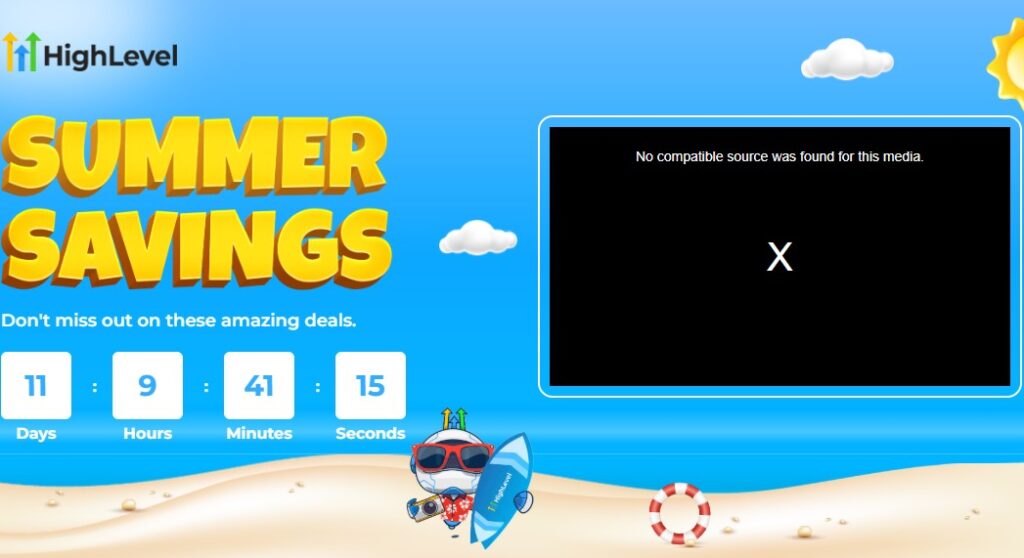 GoHighLevel Summer Promo Home Page