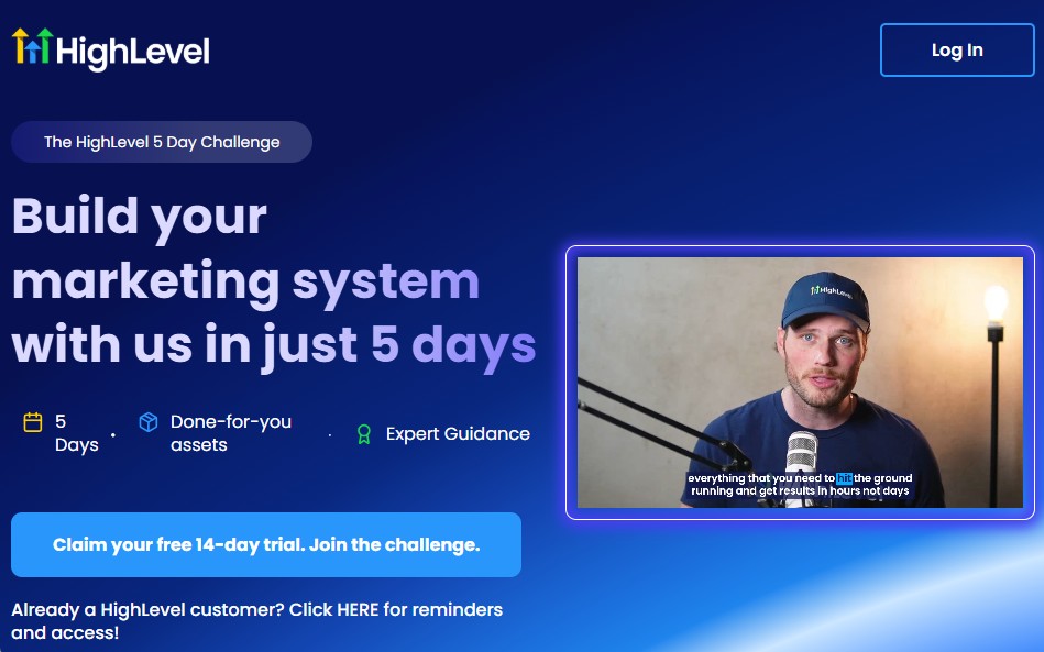 GoHighLevel 5 Day Challenge: (Build a Working System in 5 Days) 1 GoHighLevel 5 Day Challenge Home Page