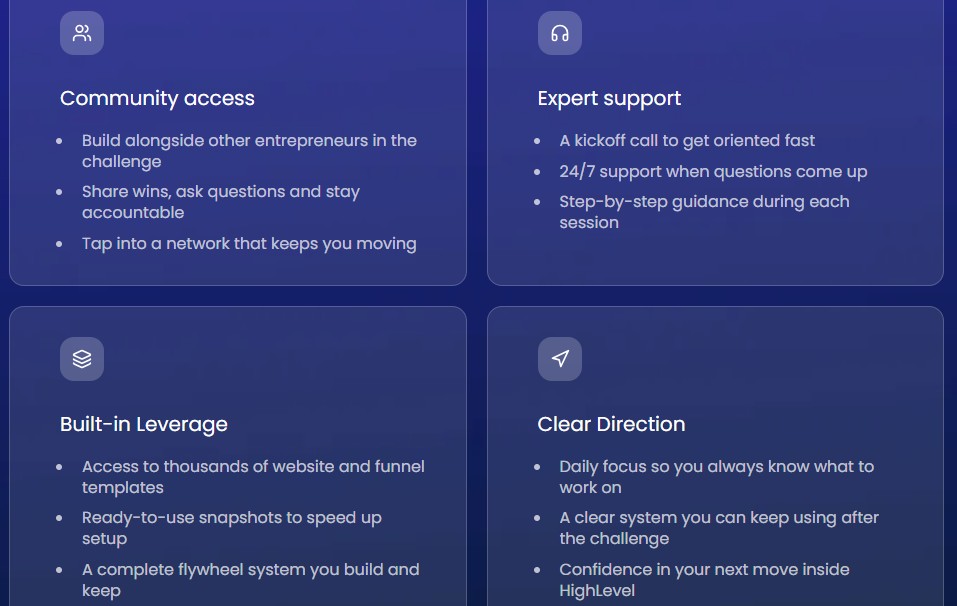 GoHighLevel 5 Day Challenge: (Build a Working System in 5 Days) 2 Key Benefits of the GoHighLevel 5 Day Challenge