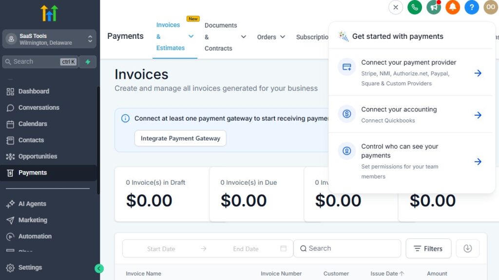 GoHighLevel for Solar Business: (2026 Helpful Guide) 18 GoHighLevel Payments